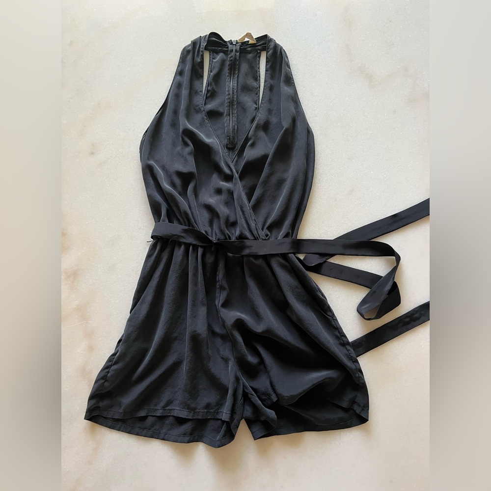 Silk romper